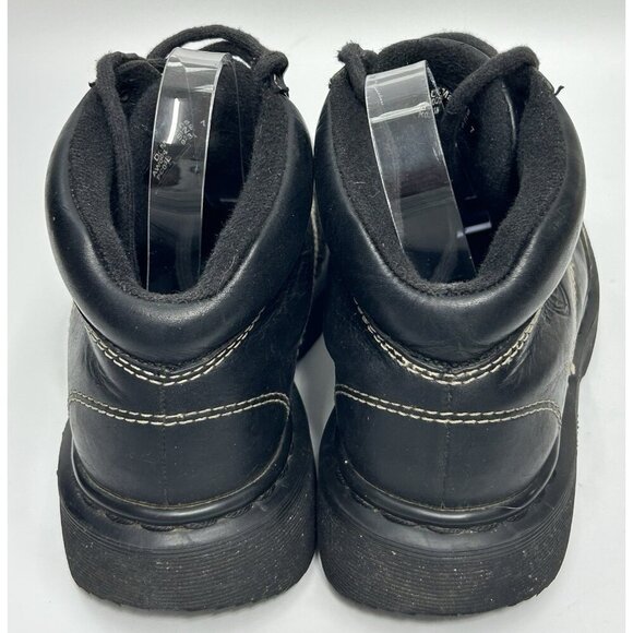 Vintage Dr Martens Boots Mens US 7 Brown 3 Eye Grizzly Ankle England 9234 RARE